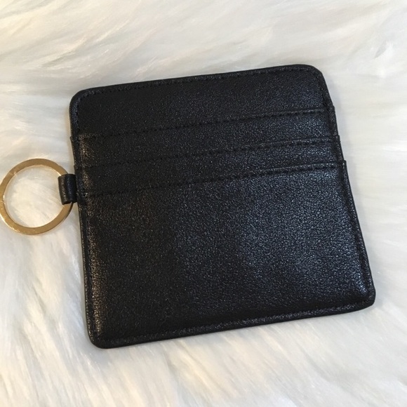 😻 SALE Cat Ears Mini Card Holder Wallet w Keyring - Picture 4 of 5